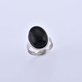 Shungite 20.00 ctw Ring in Stainless Steel (Size 7.00-9.00) - Sticky add to cart bar