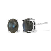 EverTrue AAA Malagasy Labradorite Earrings in Platinum Bond 4.25 ctw