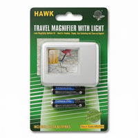Hawk 3X Lighted Magnifier with Pouch- Silver