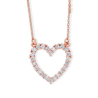 Luxuriant Lab Grown Diamond (G-H, SI) Necklace (18 Inches) in 18K Vermeil RG Over Sterling Silver 0.50 ctw