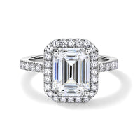 D''Joy Moissanite 4.40 ctw Ring in Rhodium Over Sterling Silver (Size 10.0)
