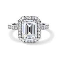 D''Joy Moissanite 4.40 ctw Ring in Rhodium Over Sterling Silver (Size 10.0)