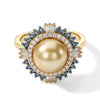 South Sea Pearl & Blue Diamond