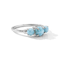 Larimar 1.40 ctw Ring in Sterling Silver (Size 8.0)