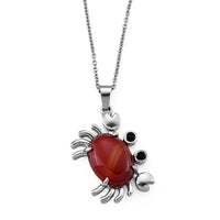 Red Jasper Pendant in Silvertone with Stainless Steel Necklace (20 Inches) 18.00 ctw