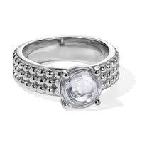 EverTrue Simulated Diamond Solitaire Ring in Platinum Bond (Size 10.0)