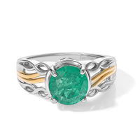 EverTrue Emeraldine Quartz Solitaire Ring in Platinum Bond (Size 10.0) 2.30 ctw