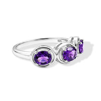 Amethyst 1.00 ctw Ring in Sterling Silver (Size 6.0)