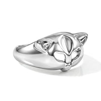 Jaguar Ring in Sterling Silver (Size 6.0) 3.84 Grams