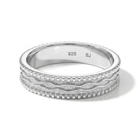 DC Band Ring in Sterling Silver (Size 8.0) 3.45 Grams