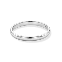 2mm Plain Ring in Sterling Silver (Size 8.0) 1.25 Grams