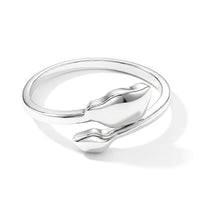 Abstract Wrap Silver Ring in Sterling Silver (Size 7.0) 2.19 Grams