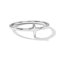 Dainty Cross Ring in Sterling Silver (Size 5.0) 0.80 Grams