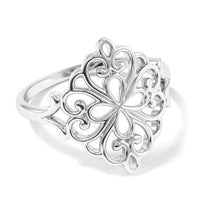 Filigree Ring in Sterling Silver (Size 7.0) 2.18 Grams
