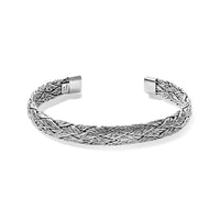 D''Joy Bali Legacy Sterling Silver Cuff Bracelet (6.5 In) (24.85 g)PTS  925 Silver  Bangle