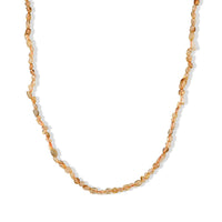 Brazilian Citrine 50.00 ctw Cord Beaded Necklace (17-19 Inches) in Stainless Steel