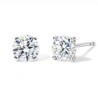 EverTrue Moissanite 2.00 ctw Solitaire Stud Earrings in Platinum Bond