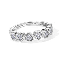 Luxuriant Lab Grown Diamond (G-H, SI) Ring in 18K Vermeil RG Over Sterling Silver (Size 10.0) 0.20 ctw