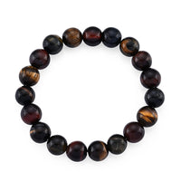 Tigers Eye Beaded Stretch Bracelet 140.00 ctw 8669992