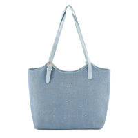La Marey Light Blue Denim Tote Bag