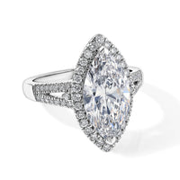IGI Certified 950 Platinum Luxuriant Lab Grown Diamond (G, VS) Ring (Size 6.0) (7.15 g) 3.50 ctw