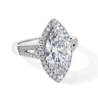 IGI Certified 950 Platinum Luxuriant Lab Grown Diamond (G, VS) Ring (Size 6.0) (7.15 g) 3.50 ctw