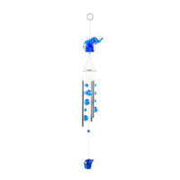 Closeout Beaded Acrylic Chime - Blue Elephant.