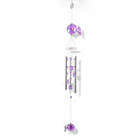 Closeout Beaded Acrylic Chime - Purple Tropical Fish