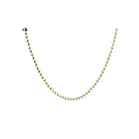 3mm Moon Cut Chain Necklace in 14K Yellow Gold Over Sterling Silver 11.20 Grams 20 Inches