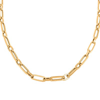 14K Yellow Gold 5mm Paperclip Chain Necklace (24 Inches) (9.60 g)