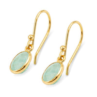 Kagem Zambian Emerald 2.00 ctw Earrings in 14K Yellow Gold Over Sterling Silver