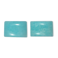 Amazonite Set of 2 (Bgt 7x5 mm) 1.68 ctw