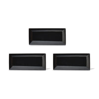 Thai Black Spinel Set of 3 (Bgt 7x3 mm) 0.55 ctw