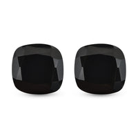 Thai Black Spinel Set of 2 (Cush 6x6 mm) 2.04 ctw