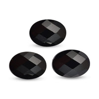 Thai Black Spinel Set of 3 (Ovl 7x5 mm) 2.61 ctw