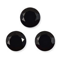 Thai Black Spinel Set of 3 (Rnd 6 mm) 2.70 ctw