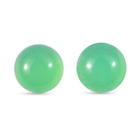 Blue Chalcedony Enhanced Set of 2 (Rnd 5 mm) 1.04 ctw