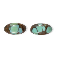 Blue Moon Turquoise Set of 2 (Ovl 8x4 mm) 0.98 ctw