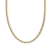 Luxoro 10K Yellow Gold Rope Chain Necklace (20 Inches) (3 g)