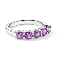 Amethyst 1.25 ctw Ring in Sterling Silver (Size 7.0)