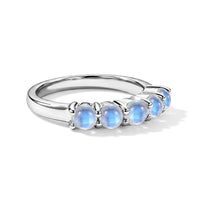 White Moonstone 1.25 ctw Ring in Sterling Silver (Size 7.0)