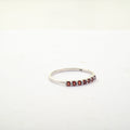 Mozambique Garnet 0.15 ctw Ring in Sterling Silver (Size 8.0) - Sticky add to cart bar