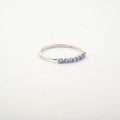 Tanzanite 0.15 ctw Ring in Sterling Silver (Size 8.0) - Sticky add to cart bar