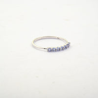Tanzanite 0.15 ctw Ring in Sterling Silver (Size 8.0)