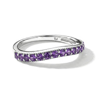Amethyst 0.35 ctw Ring in Sterling Silver (Size 8.0)