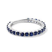 Blue Sapphire 0.55 ctw Ring in Sterling Silver (Size 8.0)