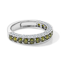 Yellow and White Topaz 0.70 ctw Ring in Sterling Silver (Size 4.5)