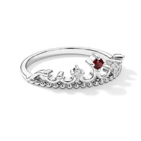 Mozambique Garnet and White Topaz 0.10 ctw Ring in Sterling Silver (Size 7.0)