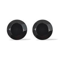 Thai Black Spinel Set of 2 (Rnd 5 mm) 1.88 ctw