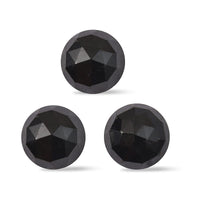 Thai Black Spinel Set of 3 (Rnd 5 mm) 1.66 ctw